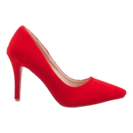Les talons rouges en velours de Francine