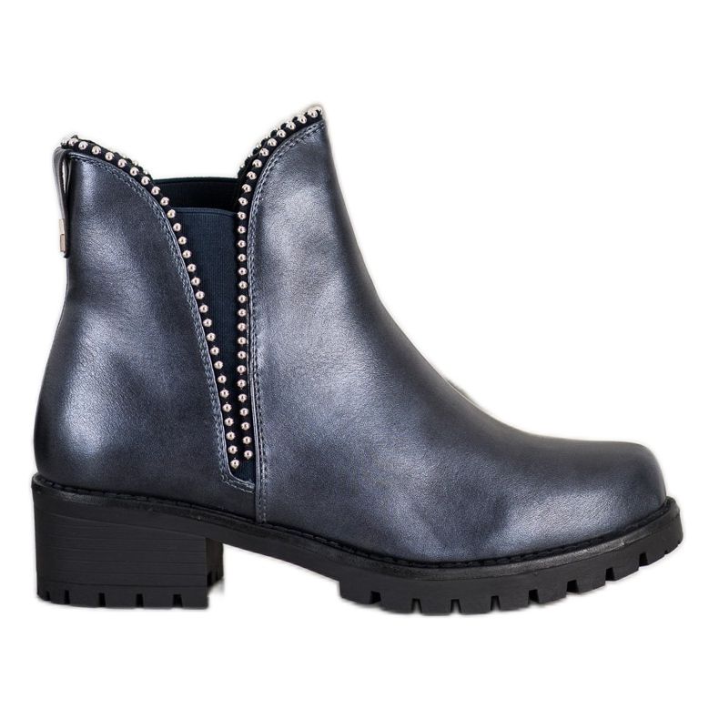 SDS Bottines Chelsea bleu marine