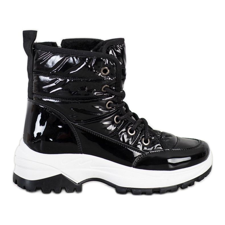 SHELOVET Bottes de neige confortables le noir
