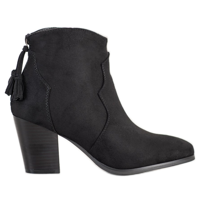 Super Mode Bottes décontractées avec une fermeture éclair le noir