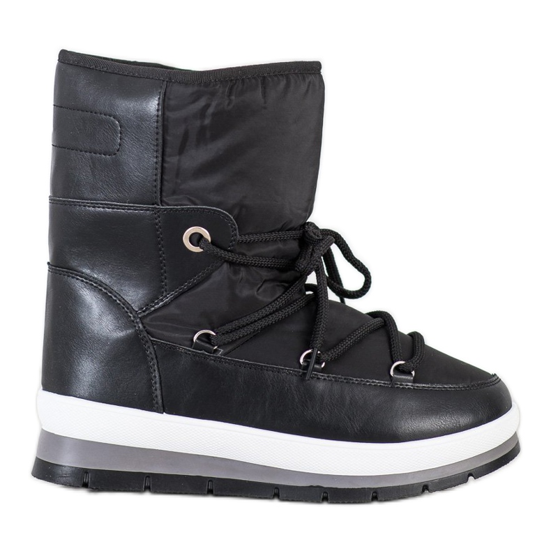 GOLL Bottes de neige noires chaudes le noir