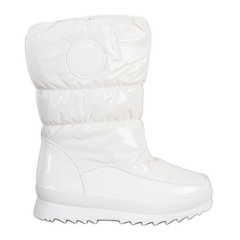 SHELOVET Bottes de neige blanches confortables SHELOVET Bottes de neige blanches confortables