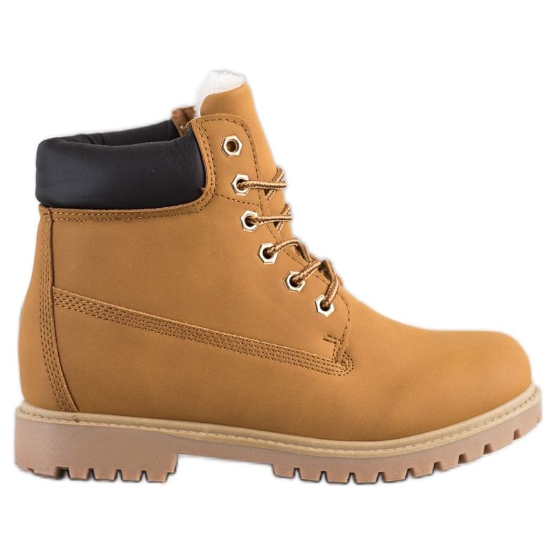 SHELOVET Bottes de randonnée chaudes avec cuir écologique brun SHELOVET Bottes de randonnée chaudes avec cuir écologique brun