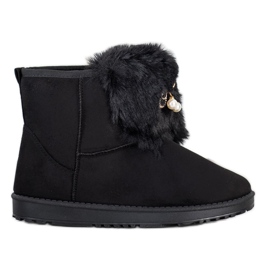 Queentina Mukluki chaud avec ornement noir