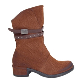 Boots militaire femme camel ST-05P Camel brun