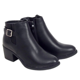 Bottines noires à talons J101 Noir