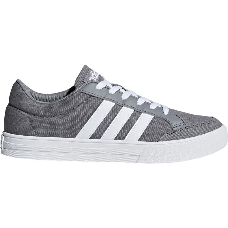 Chaussures Adidas Vs Set gris pour hommes AW3892 blanche Chaussures Adidas Vs Set gris pour hommes AW3892 blanche