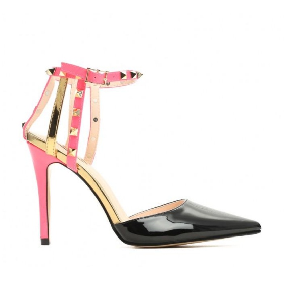 Vices Etaux 1422-1 Noir Fushia 36 41 le noir rose d'or