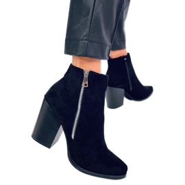 Bottines Brick à talons larges TX-1873 Orange rouge
