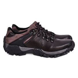 Bednarek Polish Shoes Chaussures de trekking en cuir pour hommes Bednarek Noir