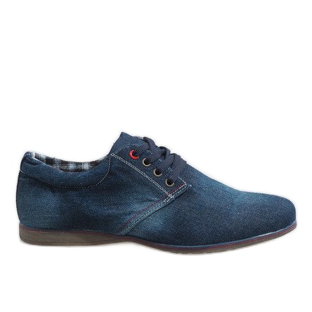 Chaussures élégantes bleu marine B16-59