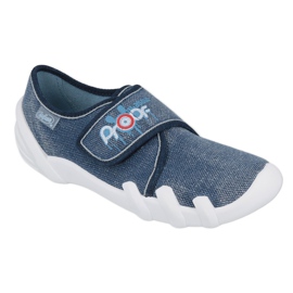 Chaussures pour enfants Befado 273Y270 blanc bleu