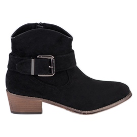 SHELOVET Bottes élégantes avec boucle noir