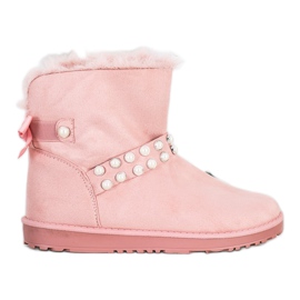 Queentina Mukluki rose avec perles