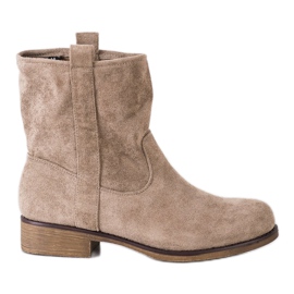 Seastar Bottines en daim à enfiler brun