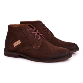 Bottes en cuir pour hommes Bednarek Brown Boots brun