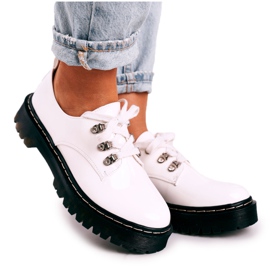 S.Barski Richelieus Femme Richelieu On the Platform S. Barski HX15 Laqué Blanc