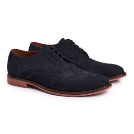 Bednarek Polish Shoes Mocassins en cuir pour hommes Nubuck Bednarek bleu marine