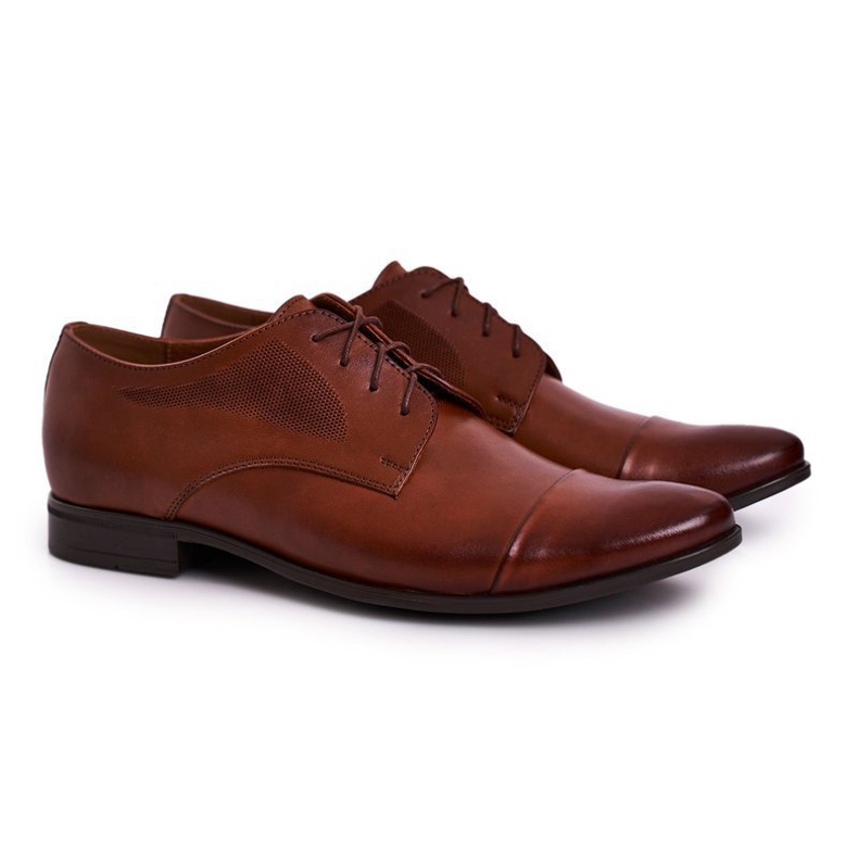 Bednarek Polish Shoes Pantoufles Bednarek en cuir marron pour hommes brun