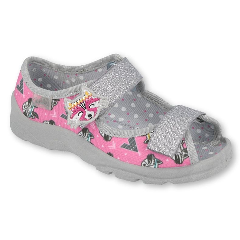 Chaussures enfant Befado 969X162 rose argent
