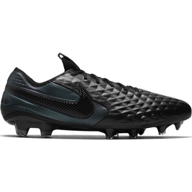 Nike Tiempo Legend 8 Elite Fg AT5293 010 chaussures de football noir noir