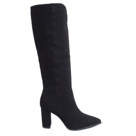 Bottines classiques à découpes noires RB89P Black le noir