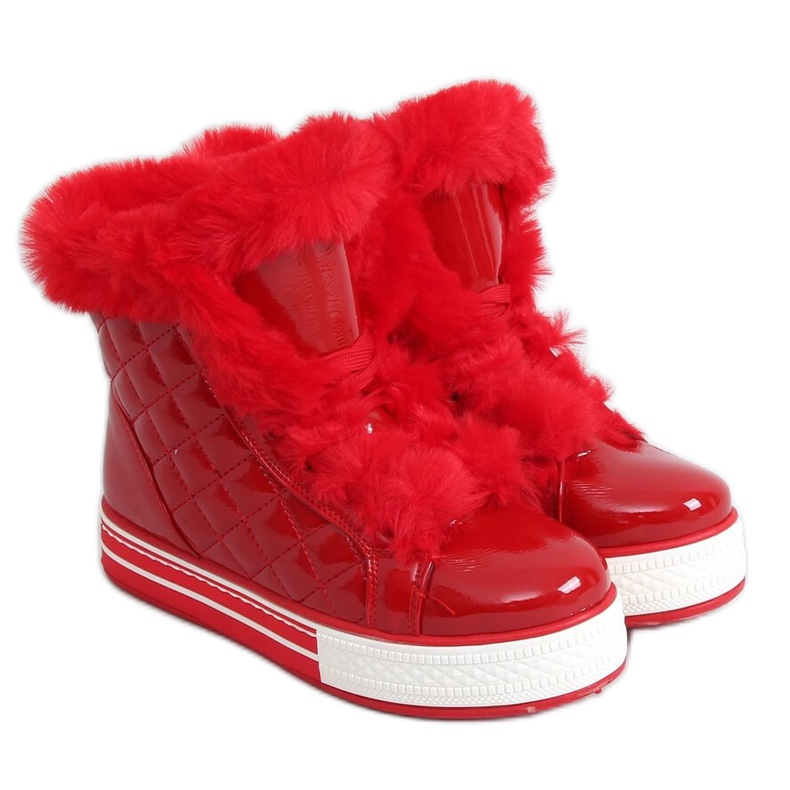 Bottes de neige vernies rouges NB310P-3 Rouge Bottes de neige vernies rouges NB310P-3 Rouge