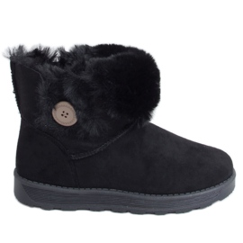 Bottes de neige avec un bouton noir 258 Noir