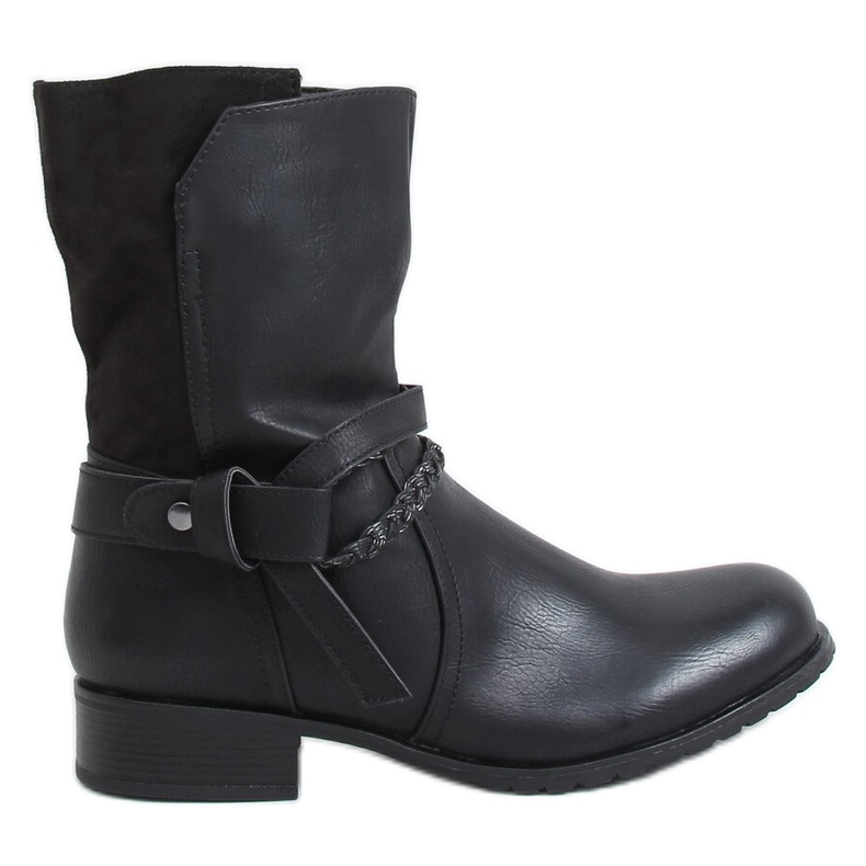 Bottes femme noires F3163 Noir le noir