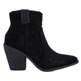 Small Swan Bottes à la mode en Spitz le noir