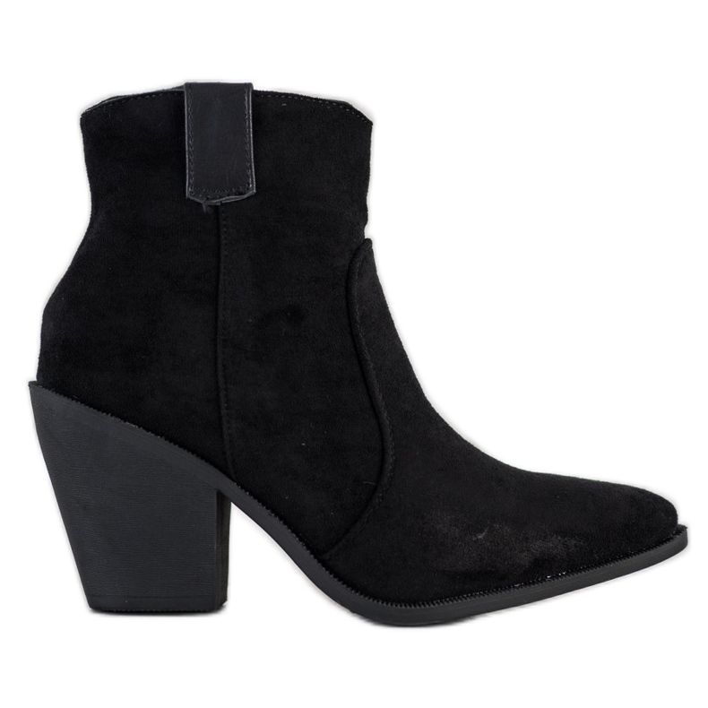 Small Swan Bottes à la mode en Spitz le noir