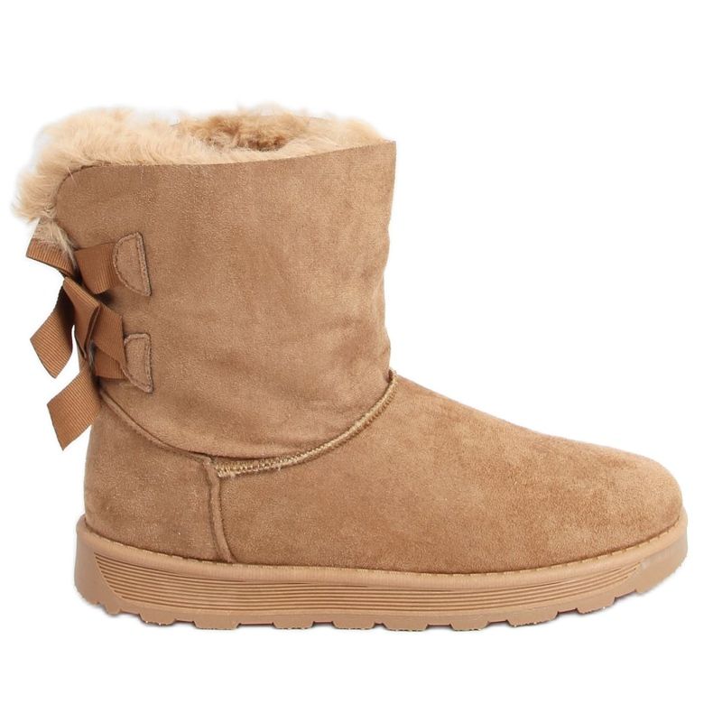 Bottes de neige à nœuds camel 256 Camel beige