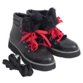 Noir Bottes de trappeur 3142 Noir