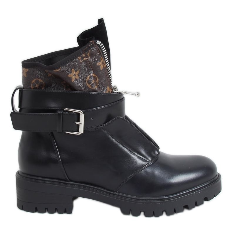 Bottes noires sur le protecteur NC1053 Noir brun le noir Bottes noires sur le protecteur NC1053 Noir brun le noir