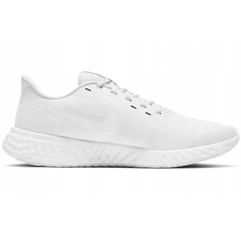 Chaussures de course Nike Revolution 5 pour hommes blanches BQ3204 103