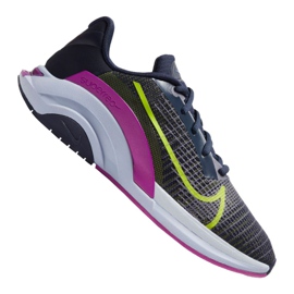 Chaussure d'entraînement Nike ZoomX SuperRep Surge W CK9406-420 bleu marine rose gris vert