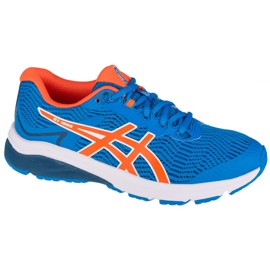 Asics GT-1000 8 Gs Jr 1014A068-400 blanche bleu orange