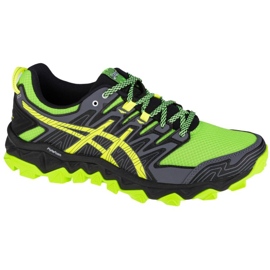 Asics Gel-FujiTrabuco 7 M 1011A197-300 le noir gris vert jaune