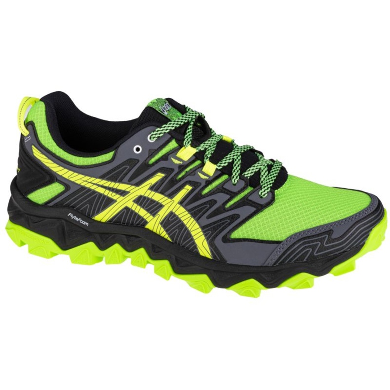 Asics Gel-FujiTrabuco 7 M 1011A197-300 le noir gris vert jaune
