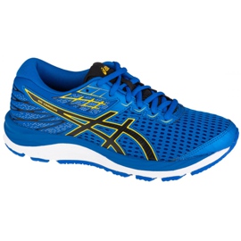 Asics Gel-Cumulus 21 Gs W 1014A069-401 noir bleu jaune