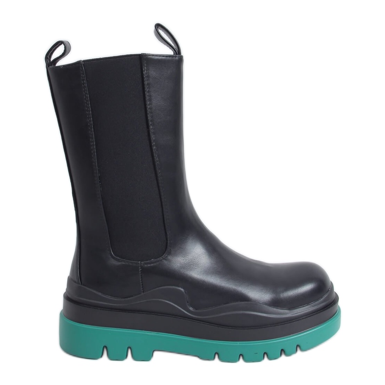 Noir Bottes moto YK05 NOIR / VERT le noir