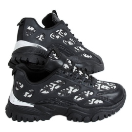 Chaussures de sport pour femmes noires VL123 Noir le noir