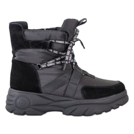 SHELOVET Bottes de neige de sport chaudes noir