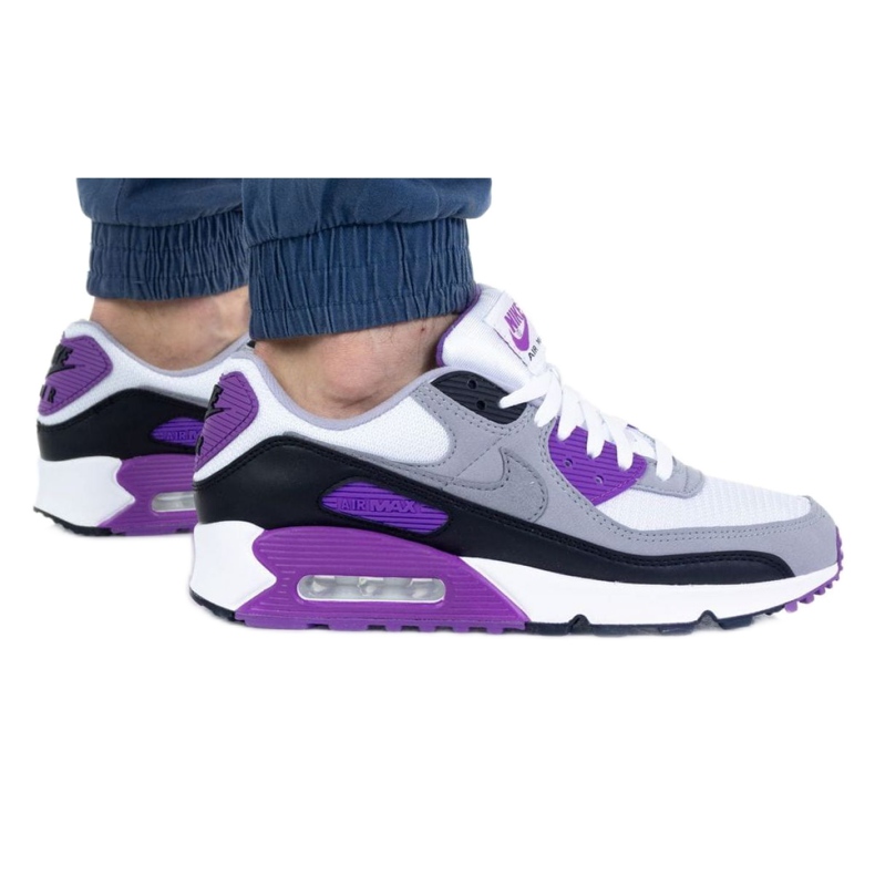 Nike Air Max 90 M CD0881-104 blanche le noir violet gris