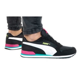 Chaussures Puma St Runner V2 Nl W 365278 35 blanc noir rose