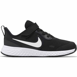 Chaussures pour enfants Nike Revolution 5 noir et blanc BQ5672003