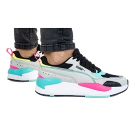 Puma X-Ray 2 Carré M 373108 04 le noir rose gris vert