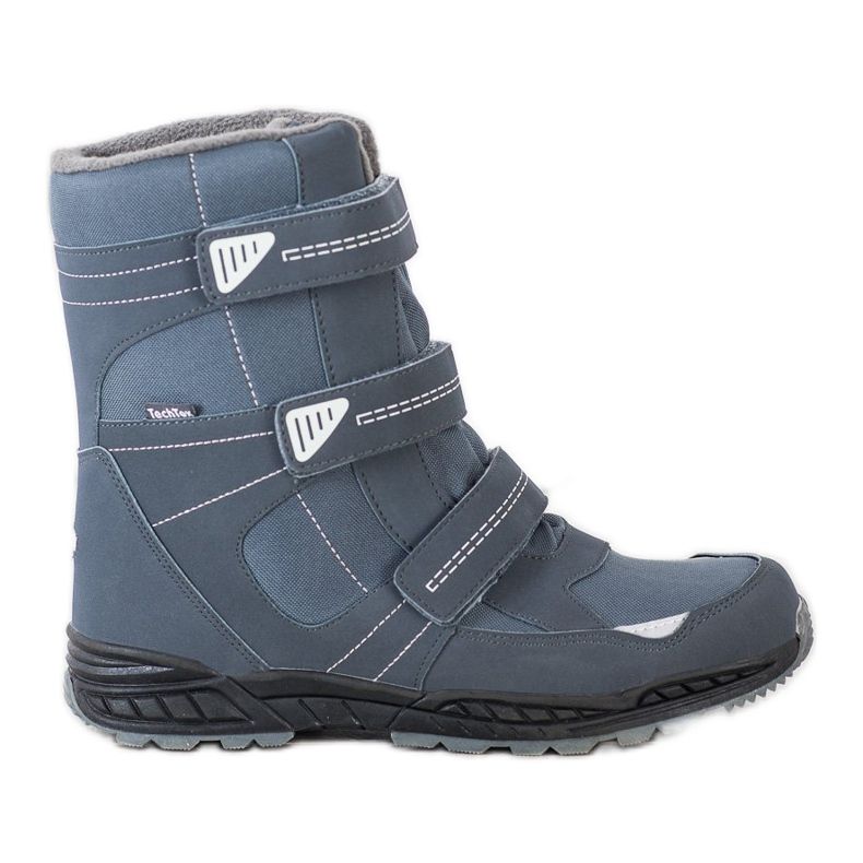 SHELOVET Bottes de neige velcro bleu