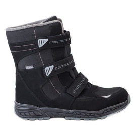 SHELOVET Bottes de neige velcro noir