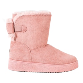 SHELOVET Mukluki avec un arc rose SHELOVET Mukluki avec un arc rose